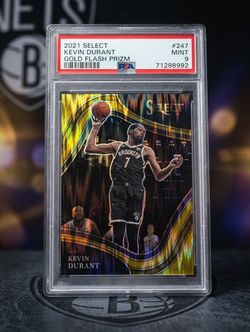 2021 Select Kevin Durant Gold Flash Prizm PSA 9