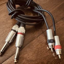 1/4 to RCA Cable 10 Feet