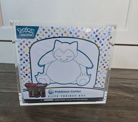 Acrylic case for Pokemon ETB and Booster Boxes