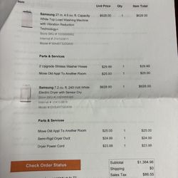 Samsung Washer And dryer