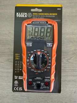 Klein Tools 600-Volt Digital Multi-Meter, Manual-Ranging