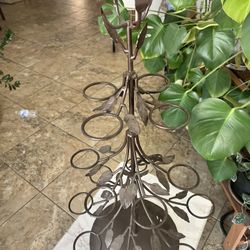 Vtg Metal Tealight Candle Tree / Ornament Display  16x20in