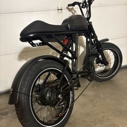 NEW 35+ MPH Electric Bike Dual Suspension•Black Sport Cruiser
