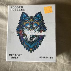 Mystery Wolf Wood Puzzle