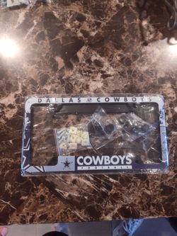 License plates frame cowboys fans