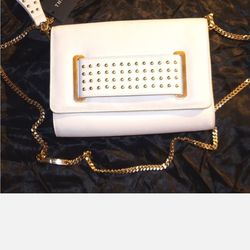 Thomas Wylde White Sleek Lamb Leather