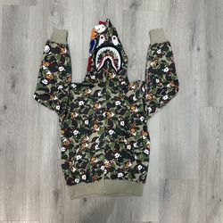 Green Hello Kitty Bape X Milo Hoodie 