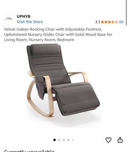 Rocking chair Grey Brand New