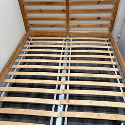 IKEA Tarva Full Size Bed Frame + Luroy Slats 