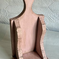 Vintage Upcycled Pink Rustic Wooden Wall Mountable Candle Holder