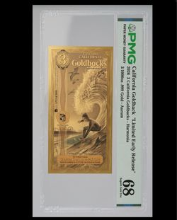 Graded California LER goldback and Idaho raw notes