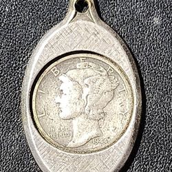 Mercury Dime Pendant