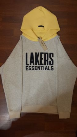 Fear of God Essentials Lakers Hoodie size Medium fits Large
