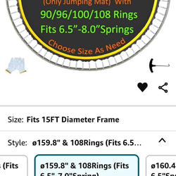 15ft trampoline mat replacement