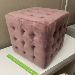 rose cube/foot stool/seat