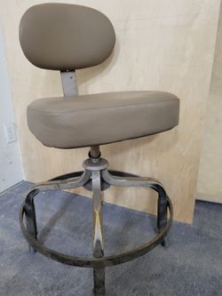 Vintage Mid Century Metal Drafting Chair