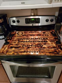 Handburnt StoveTop cover 22×30