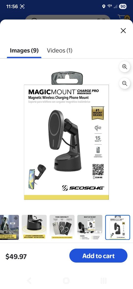 Magic Mount Magnetic Charging Phone Holder