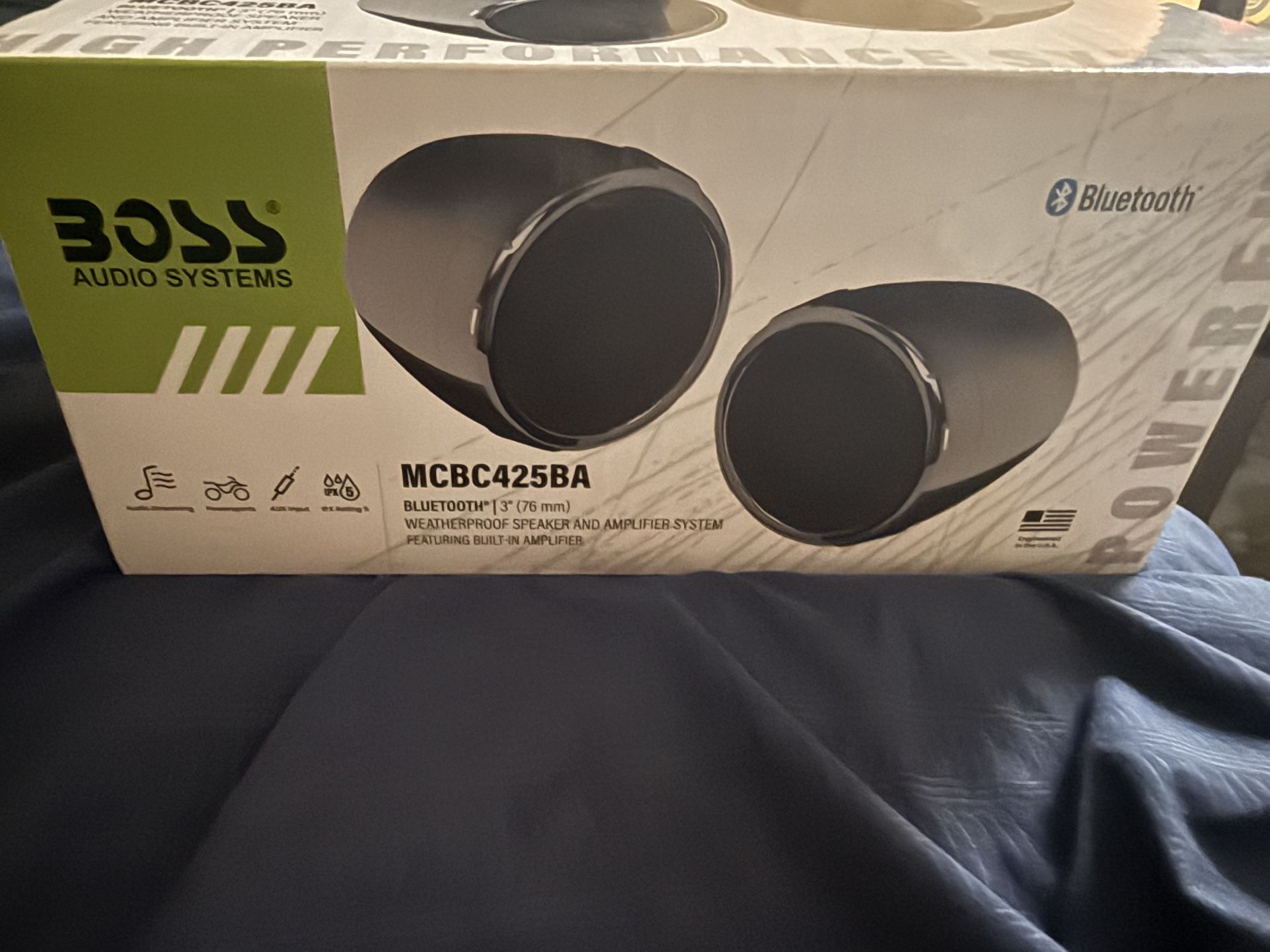 Boss High-Performance Bluetooth System Speakers And Amplifier System 3 Inches