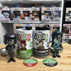 LE 800 PCS CHASE B&W Steve Harrington Robin Buckley Stranger Things Funko Sodas