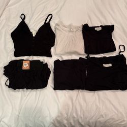 Bundle of tops and one shorts