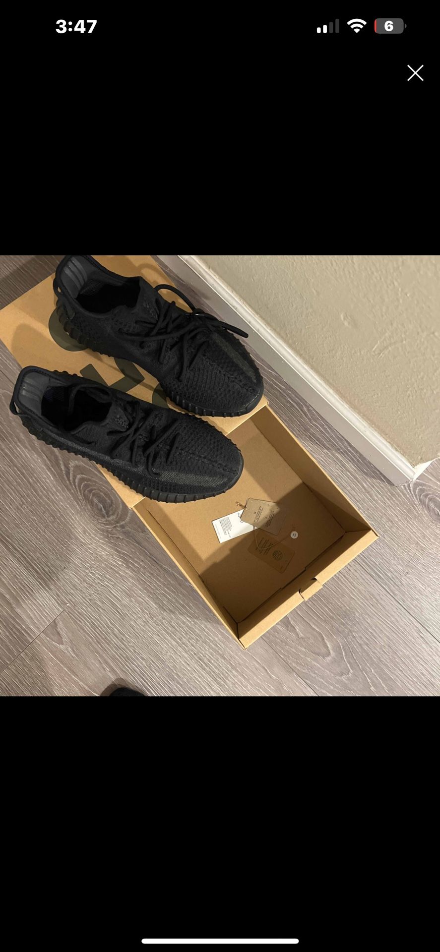 Yeezy Boost 350 V2'Onyx' Size 10.5 Men