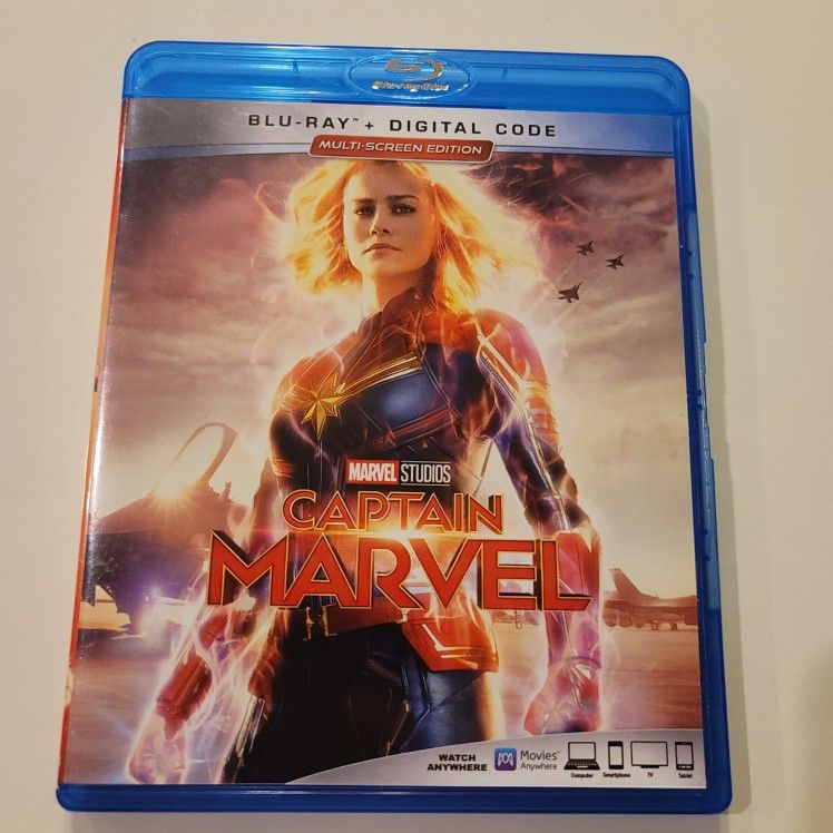 $5 BLU RAY , CAPTAIN MARVEL.  BLU RAY  ONLY NO DIGITAL OR DVD $5 OR TRADE FOR A MOVIE TITLE I DO NOT ALREADY OWN.  
