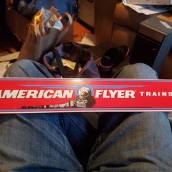 Porcelain American Flier Trains Sign