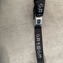 Honda Seat Belt Belt. One sit fits all, Black/White