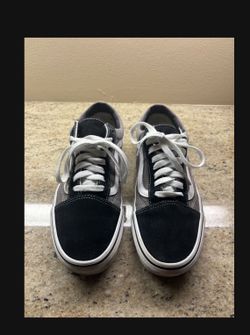 Unisex Grey Old Skool Vans Skate Shoes Size 7.5/9