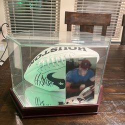 Official Houston Texans ball autographed by J.J. Watt + COA (Triple Crown Authentics)