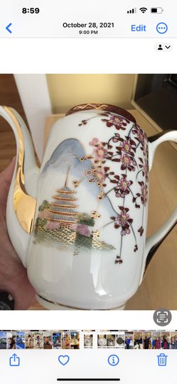 Vintage China Japanese Tea Set Hand painted
