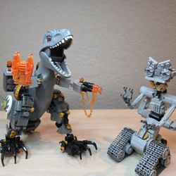 Lego/ Building Blocks- DinoMech & Johnny 5 robot