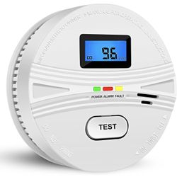 Smoke and Carbon Monoxide Detector with Batteries,2-in-1 Smoke Detector Carbon Monoxide Detector Combo,Smoke and Carbon Monoxide Alarm with Test Butto