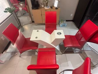Dinning Set and 2 bar stools