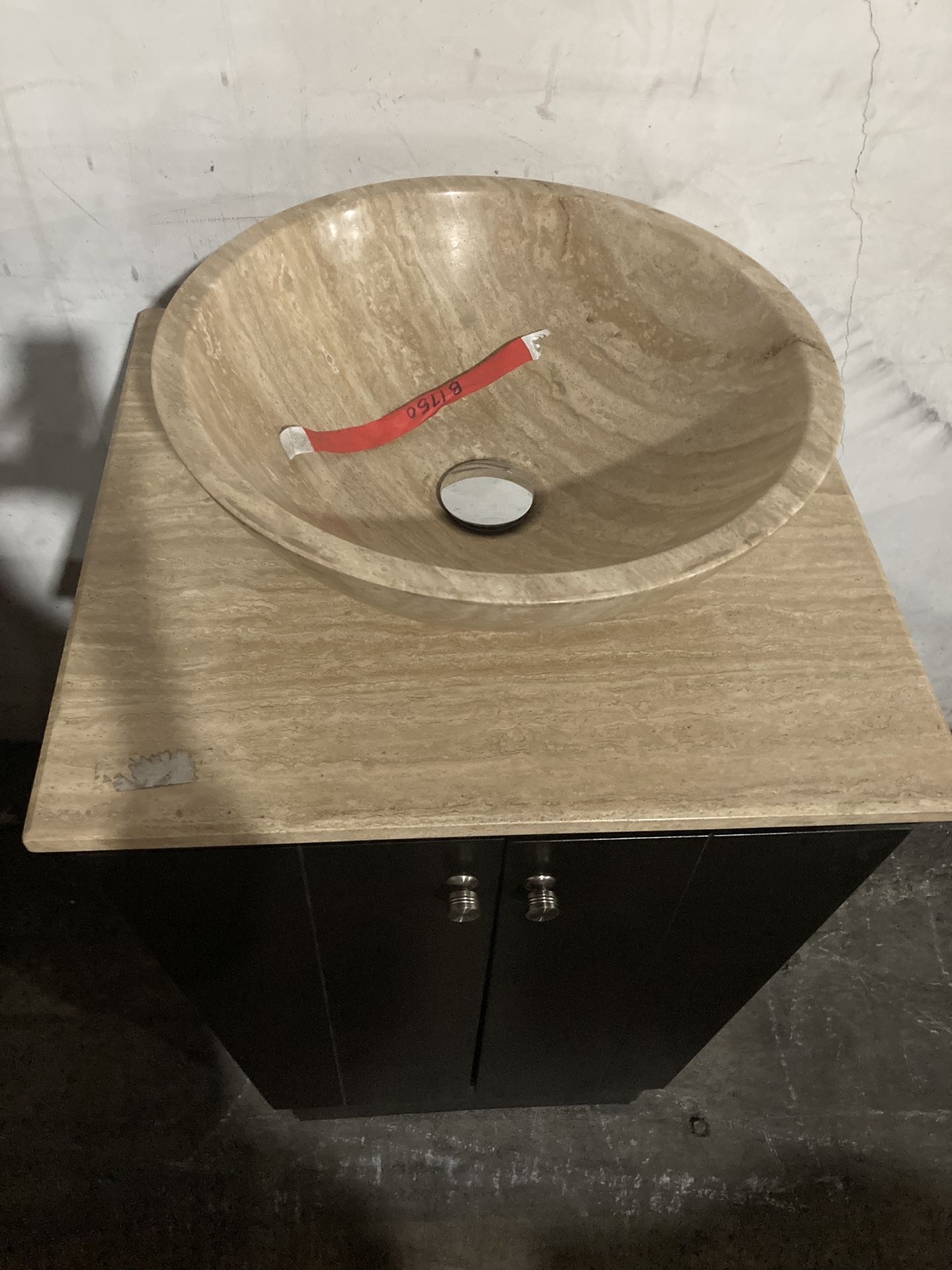 22” Vessel Sink Vanity Espresso Bathroom Cabinet B1750