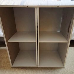(2) 2 Tier Cubical Storage Shelves - can be used in different positions as shown in pics