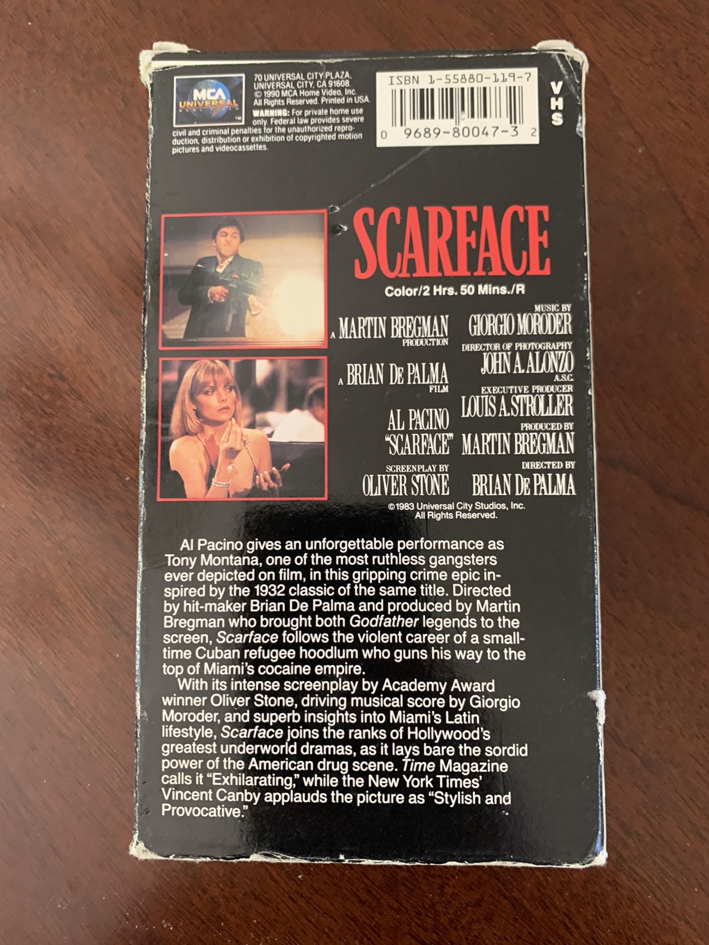 Scarface Box Set VHS Part 1 & 2