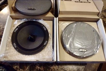 Brand New (Pair) 8" DTI Neodymium Bullet Midrange Speakers 