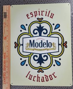 16x12 Modelo  Beer  Metal  Bar  Sign  