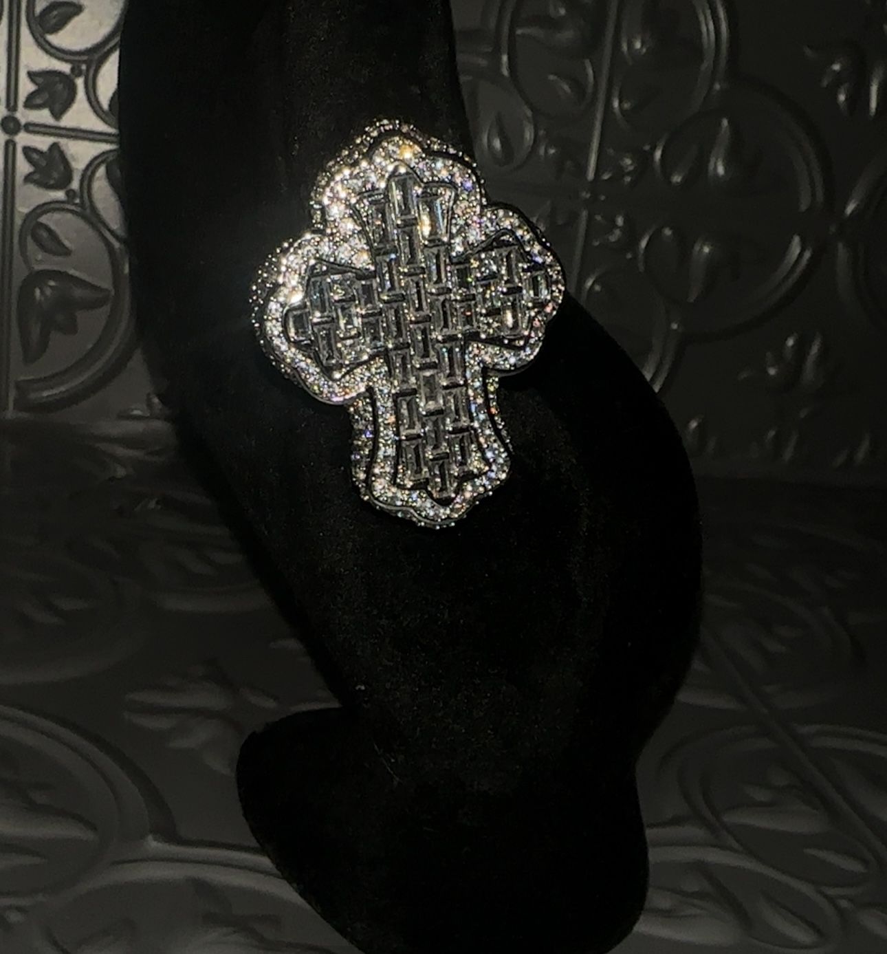 18k Gold Plated Cross Ring