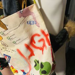 Graffiti UGG bag 