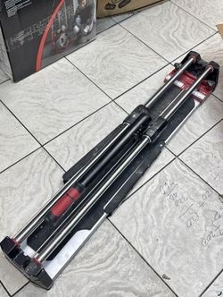 Husky 28 in. Tile Cutter with Tungsten Carbide Blade and Adjustable Gauge