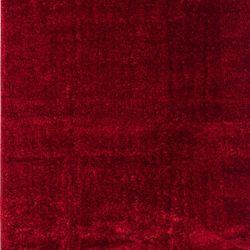 8’x10’ Brand New Solid Red Shaggy Rug 