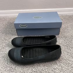 Women’s Dr. Scholl’s Black Striped Ballet Flats- Size 10