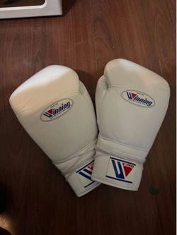 Authentic 16oz Winning Gloves lace White