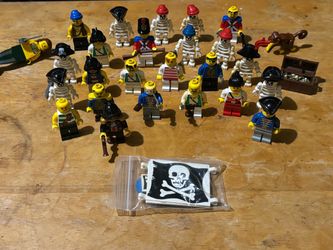 Vintage LEGO Pirates Minifigures Lot with Accessories