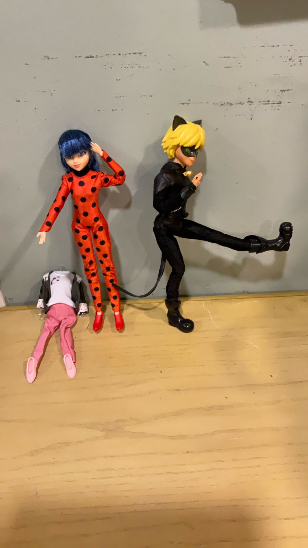 Lady Bug and Cat Noir Doll Set