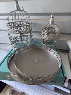 Decorative Birdcages and Serving Trays