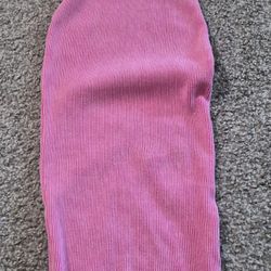 Pink Midi One Shoulder Midi Dress Size Small Stretchy 